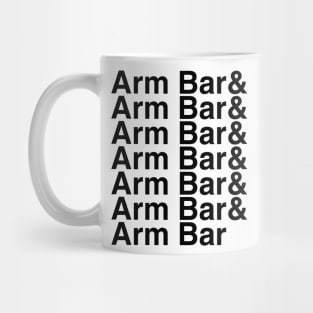 Arm Bar Helvetica List Mug